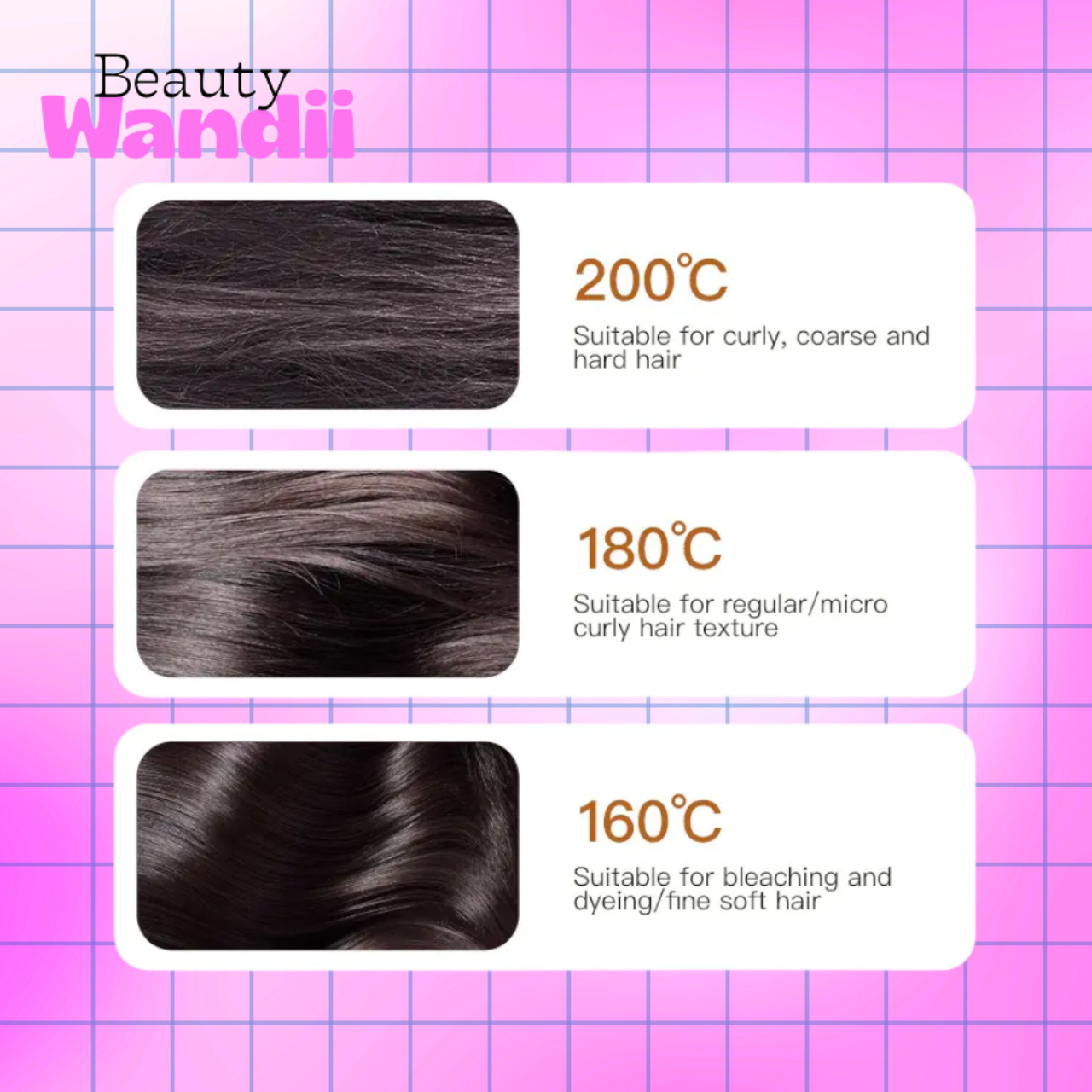Wandii Hair Straightener & Curler Comb